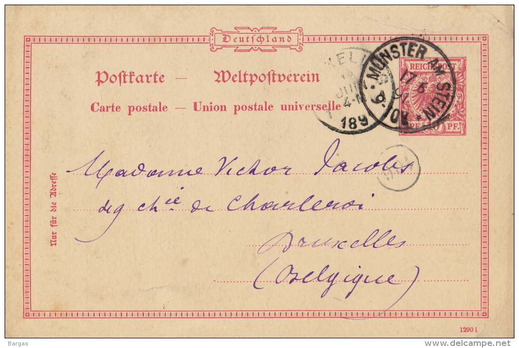 Carte Postale Munster Am Stein Bruxelles - Lettres & Documents