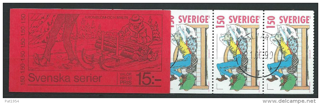 Suède 1980 Carnet C1107 Oblitéré Bandes Dessinées - 1951-80