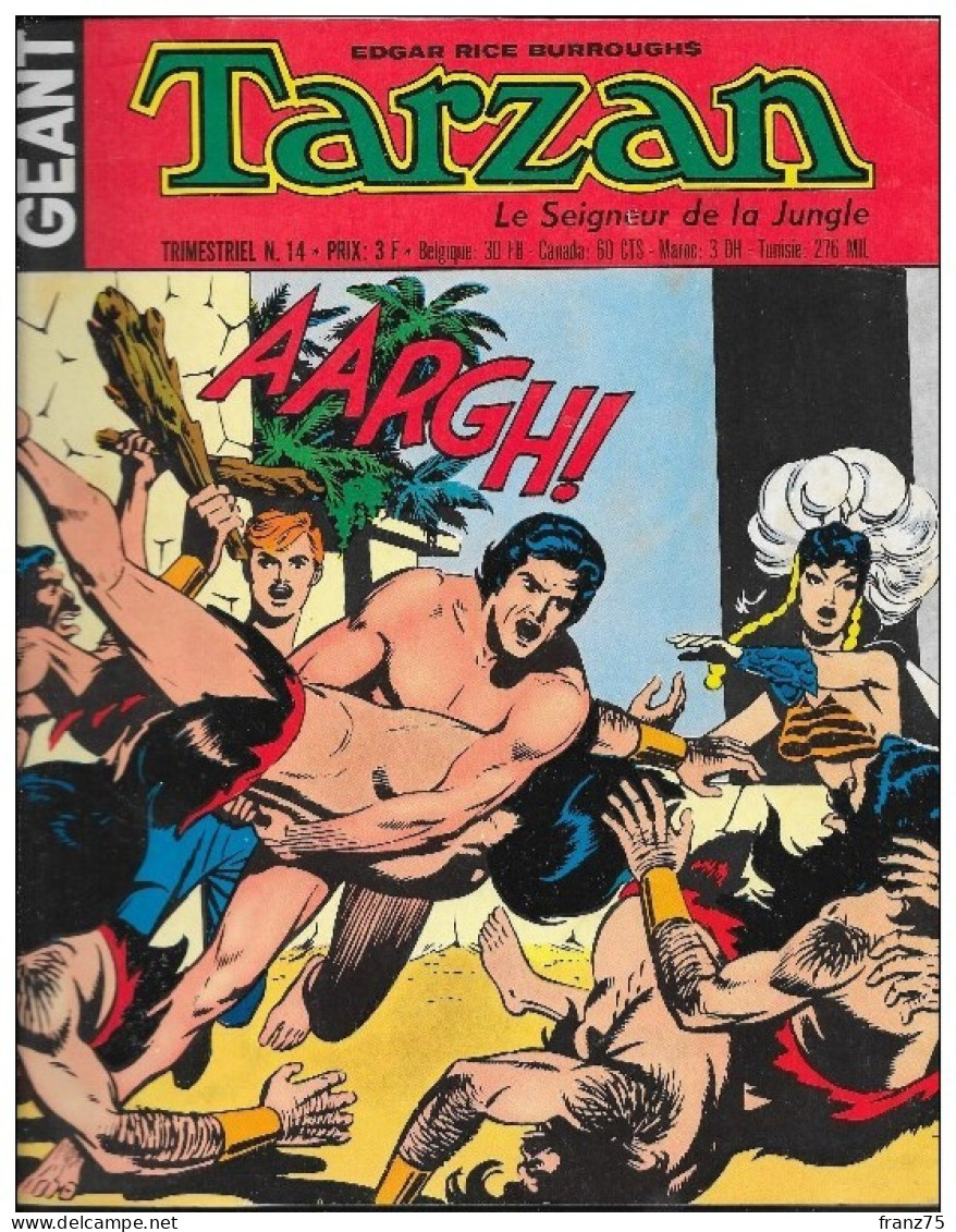 TARZAN Géant N°14-Opar,la Cité De Sang-Sagedition 1973 (scans)--TBE - Tarzan