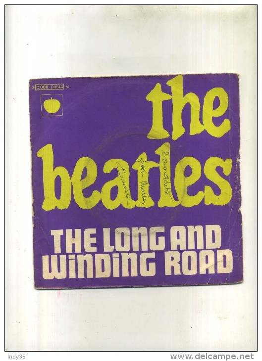 - THE BEATLES . THE LONG AND WINDING ROAD . 45 T. - Rock