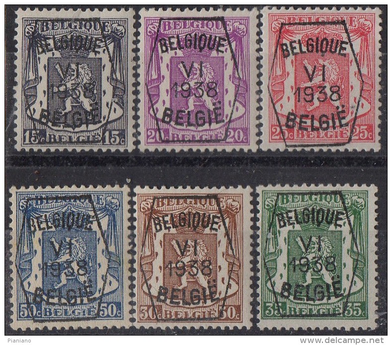 PIA - BEL - 1938 : Leone  Preannullato -   VI- 1938 - (UN  1F) - Typo Precancels 1936-51 (Small Seal Of The State)