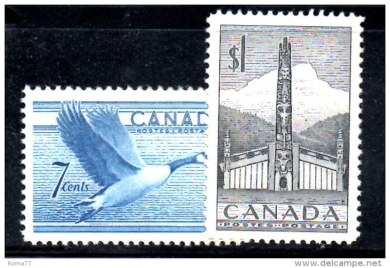 CANADA' 1952 , Serie Yvert N. 255/256  ***  MNH - Unused Stamps