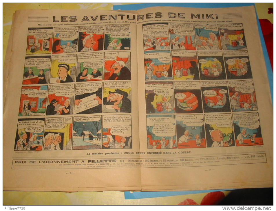 Magazine FILLETTE NR 181 Du 05 Janvier 1950 Yvette Le Mesnil Hôtesse De L'Air - Fillette