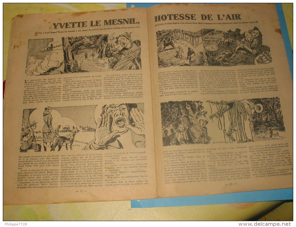 Magazine FILLETTE NR 184 du 26 janvier 1950 Yvette Le Roi des eaux vives