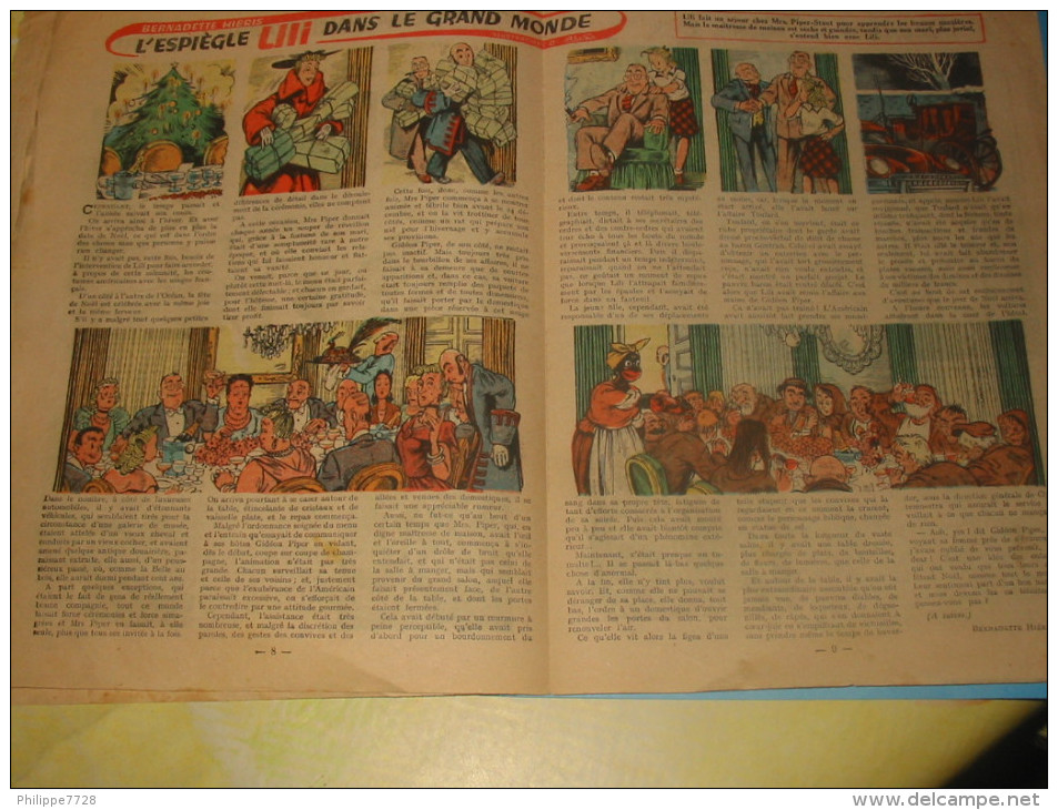 Magazine FILLETTE Nr 182 Du 12 Janvier 1950 Le Roi Des Eaux Vives - Fillette