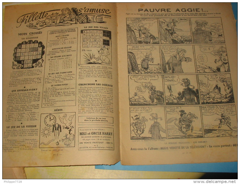 Magazine FILLETTE Nr 262 Du 26 Juillet 1951 Les Enfants Du Rapatrié - Fillette