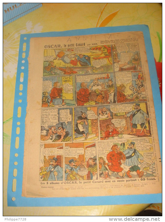 Magazine FILLETTE Nr 262 du 26 juillet 1951 Les enfants du rapatrié