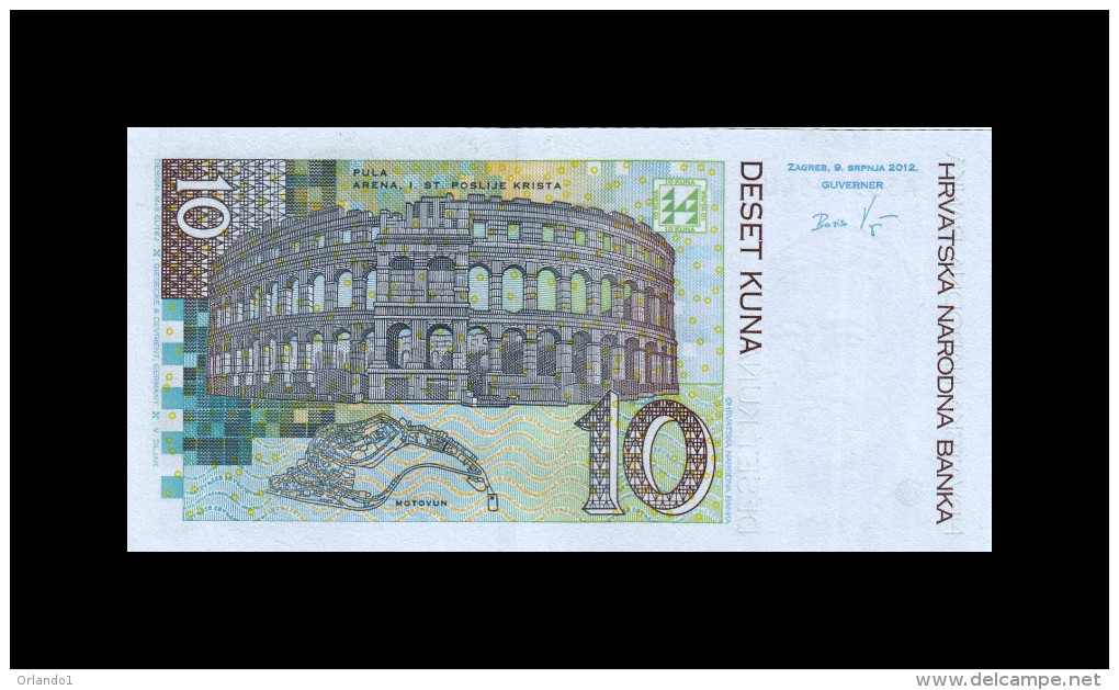 CROATIA 10 KUNA 2012 P 38b UNC - Croatie