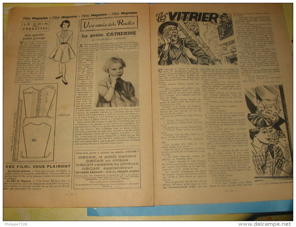 Magazine FILLETTE Nr 264 Du 09 Aout 1951 Les Enfants Du Rapatrié - Fillette