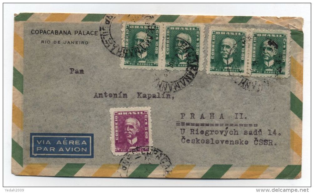 Brazil/Czechoslovakia AIRMAIL COVER - Luchtpost