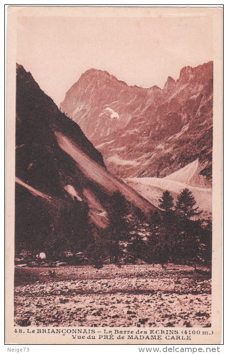 Carte Postale Ancienne - Montagne - Alpinisme - Le Briançonnais - La Barre Des Ecrins - Vue Du Pré De Madame Carle - Alpinisme