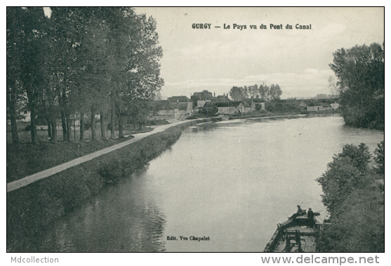 89 GURGY / Pays Vu Du Pont Du Canal / - Gurgy