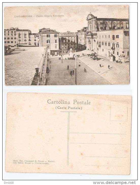 CIVITAVECCHIA ( ROMA ) PIAZZA VITTORIO EMANUELE - EDIZ. SILVIO NUNZI - Civitavecchia