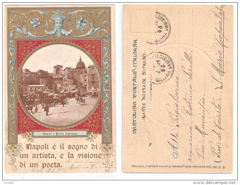 NAPOLI - PORTA CAPUANA - IL SOGNO DI UN ARTISTA - LA VISIONE DI UN POETA - 1906 - Napoli (Naples)