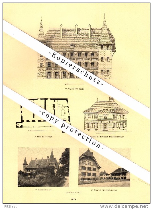 Photographien / Ansichten , 1925 , Renens , Mex , Saint-Prex , Etoy , Echandens , Prospekt , Architektur , Fotos !!! - Étoy