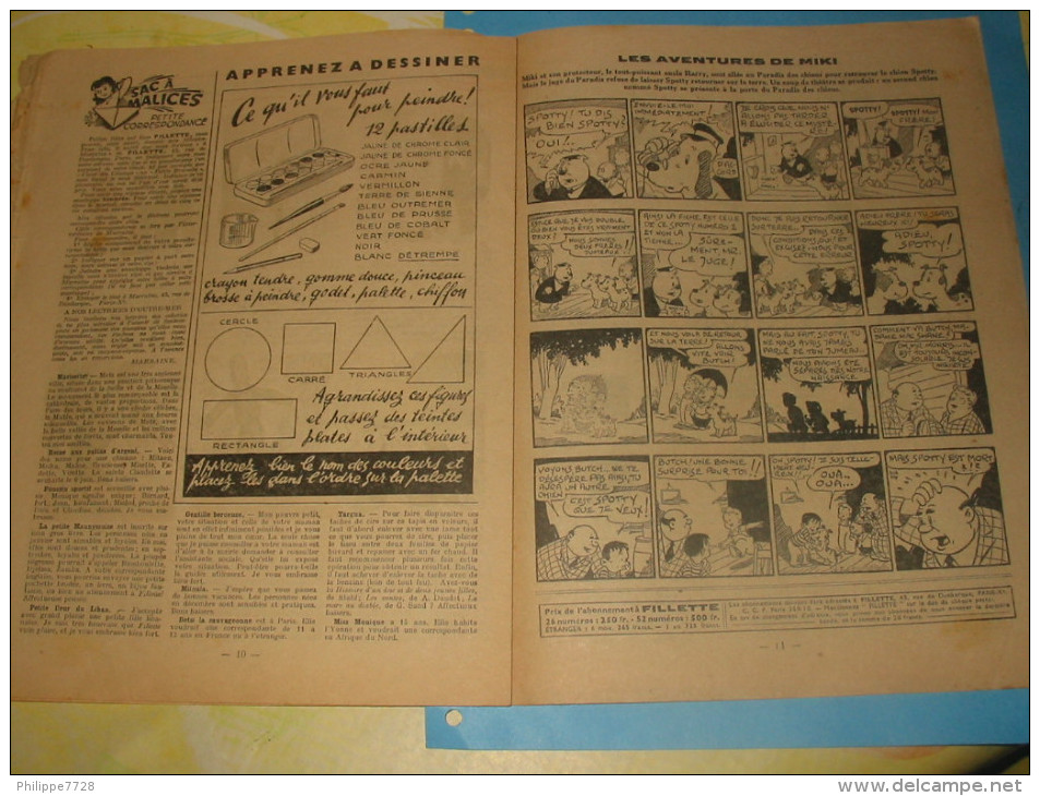 Magazine FILLETTE Nr 172 du 03 novembre 1949 L'Archipel maudit