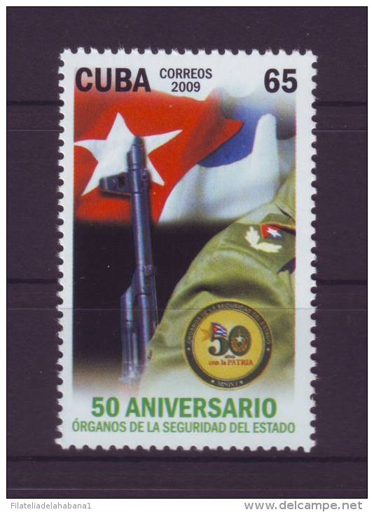 2009.36 CUBA 2009 COMPLETE SET MNH SECRET SERVICE SPIES. 50 ANIV SEGURIDAD DEL ESTADO. ESPIAS. G2. - Neufs