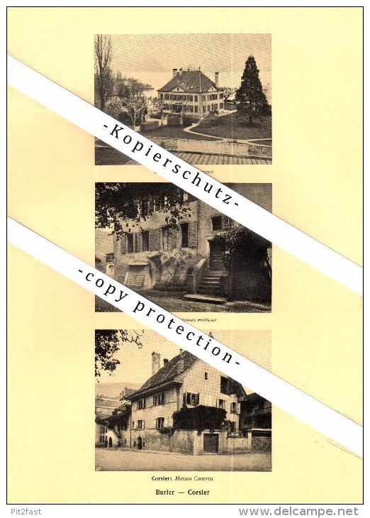 Photographien / Ansichten , 1925 , Saint-Légier-La Chiésaz , Burier , Corsier , Prospekt , Architektur , Fotos !!! - Corsier-sur-Vevey