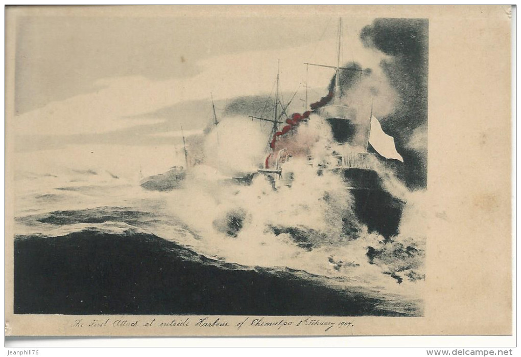 Guerre Russo Japonaise 1°attaque Port De Chemulpo 8 Février 1904 - Corée Du Sud