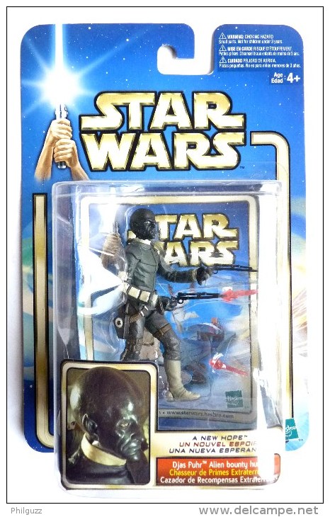 FIGURINE STAR WARS 1995 BLISTER EU A NEW HOPE DJAS PUHR ALIEN BOUNTY HUNTER - Episode II