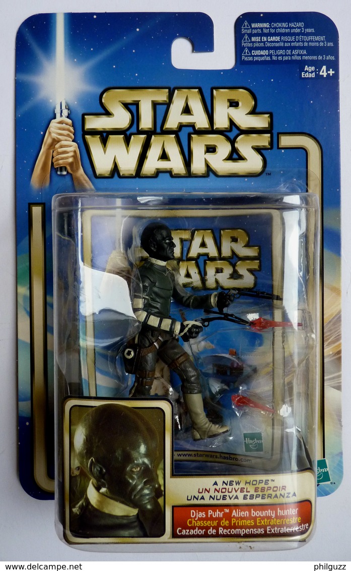 FIGURINE STAR WARS 1995 BLISTER EU A NEW HOPE DJAS PUHR ALIEN BOUNTY HUNTER - Episode II