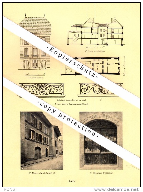 Photographien / Ansichten , 1925 , Villette / Lavaux , Lutry , Prospekt , Architektur , Fotos !!! - Lutry