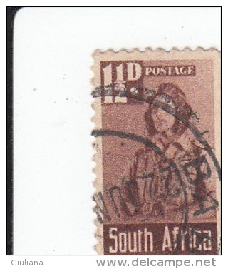 Sud Africa 1942-43  -  Yt 136 Used  (South Africa) - Oblitérés