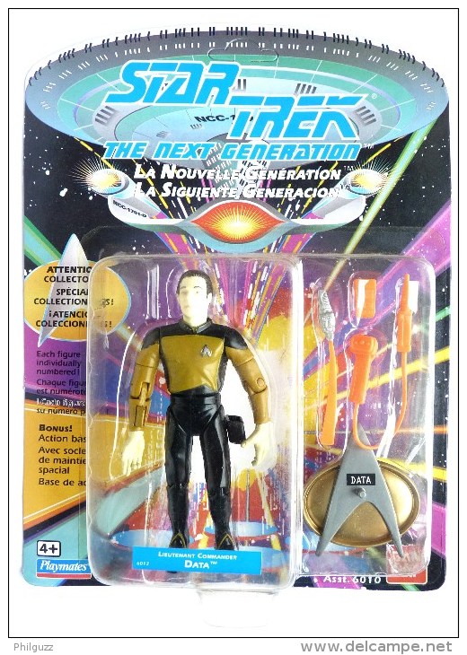 FIGURINE SOUS BLISTER STAR TREK Playmates 1992 THE NEXT GENERATION DATA - Star Trek