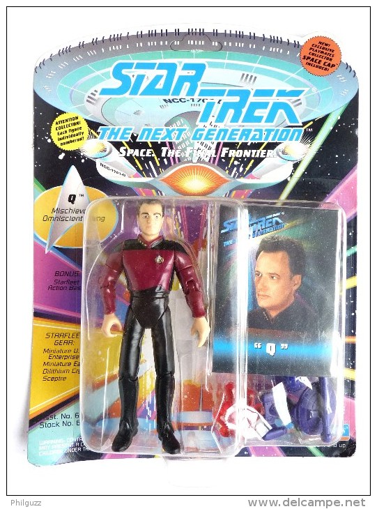 FIGURINE SOUS BLISTER STAR TREK Playmates 1992 THE NEXT GENERATION " Q " - Star Trek