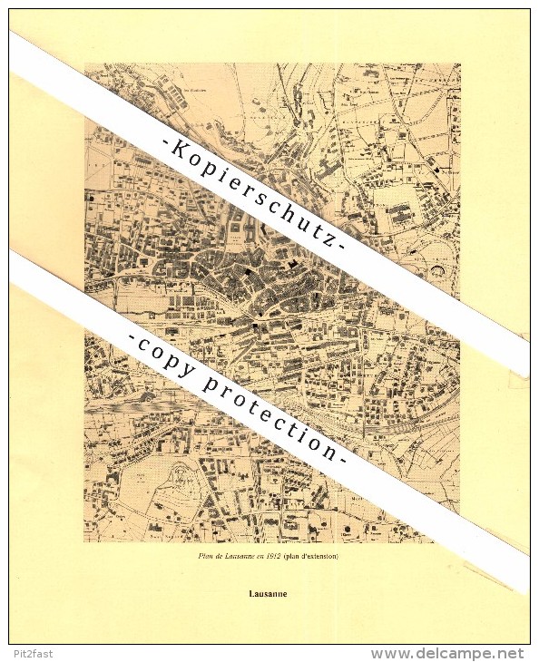 Photographien / Ansichten , 1925 , Lausanne , Prospekt , Architektur , Fotos !!! - Lausanne