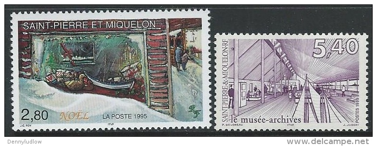 St Pierre & Miquelon  1995-9  Sc#621 & 687      MNH**  2016 Scott Value $3.50 - Nuevos