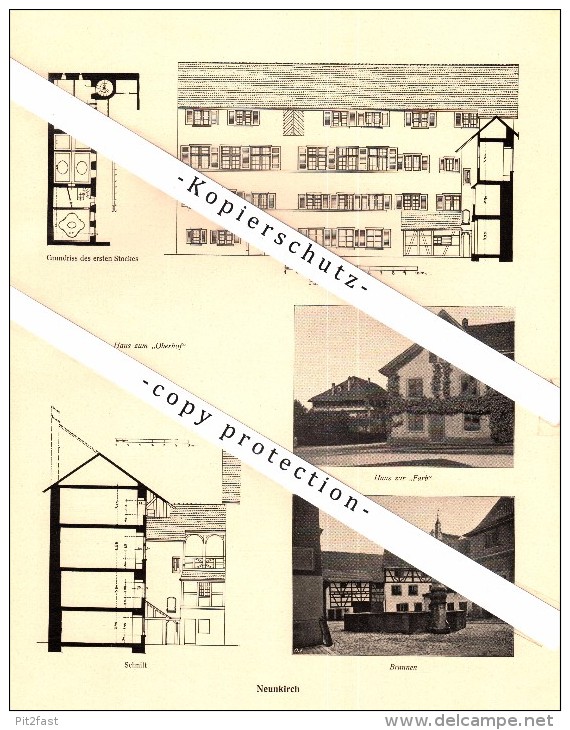 Photographien / Ansichten , 1918 , Neunkirch , Prospekt , Architektur , Fotos !!! - Neunkirch