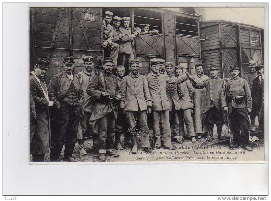 Convoi De Prisonniers Alsaciens Lorains En Gare De JUVISY - La Grande Guerre 1914 - Très Bon état - Juvisy-sur-Orge