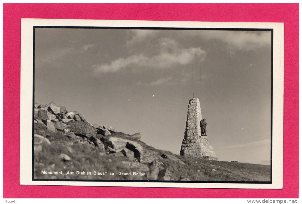 68 HAUT-RHIN Grand Ballon, Monument "Aux Diables Bleus", Guerre 1914-18, (Th. Maag) - Monuments Aux Morts