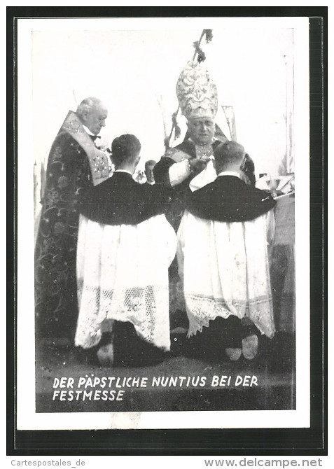 AK Nürnberg, 70. Generalversammlung Der Katholiken 1931, Der Päpstliche Nuntius Bei Der Festmesse - Sonstige & Ohne Zuordnung