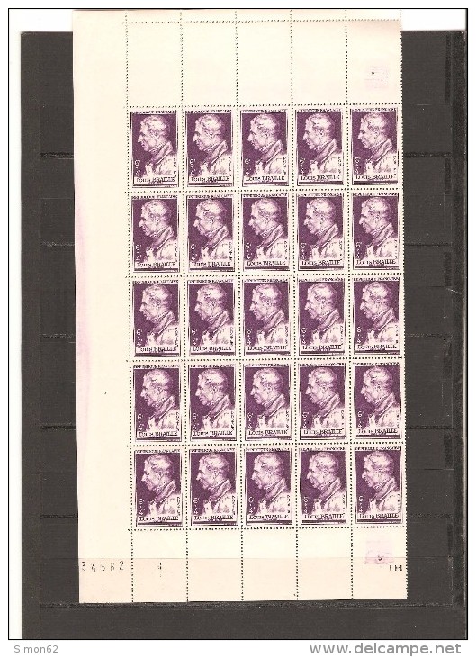 FRANCE   FEUILLE DE  50  TIMBRES N° 793  NEUF **MNH  DE  1948 - Fogli Completi