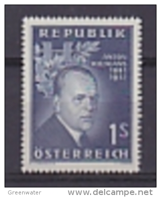 Austria 1957 Anton Wildgans 1v ** Mnh (26438) - Ongebruikt