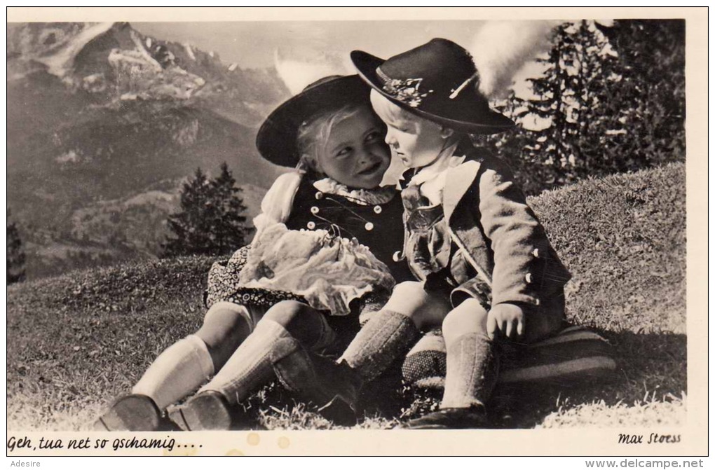 Max Stoess Karte GEH TUA NET SO GSCHAMIG Fotokarte Um 1950 - Szenen & Landschaften