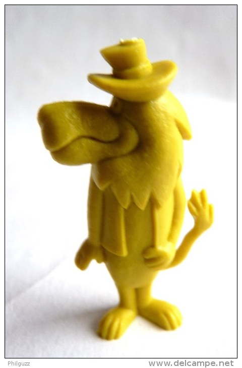 RARE FIGURINE MONOCHROME HANNA BARBERA - DUNKIN AMERICANA - 14 Lion Avec Un Chapeau Jaune - Autres & Non Classés