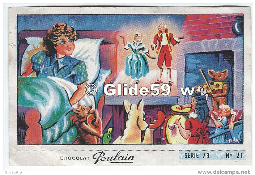 Image Chocolat Poulain - Série 73 - N° 21 - L'Horloge De Grand'Mère - Poulain
