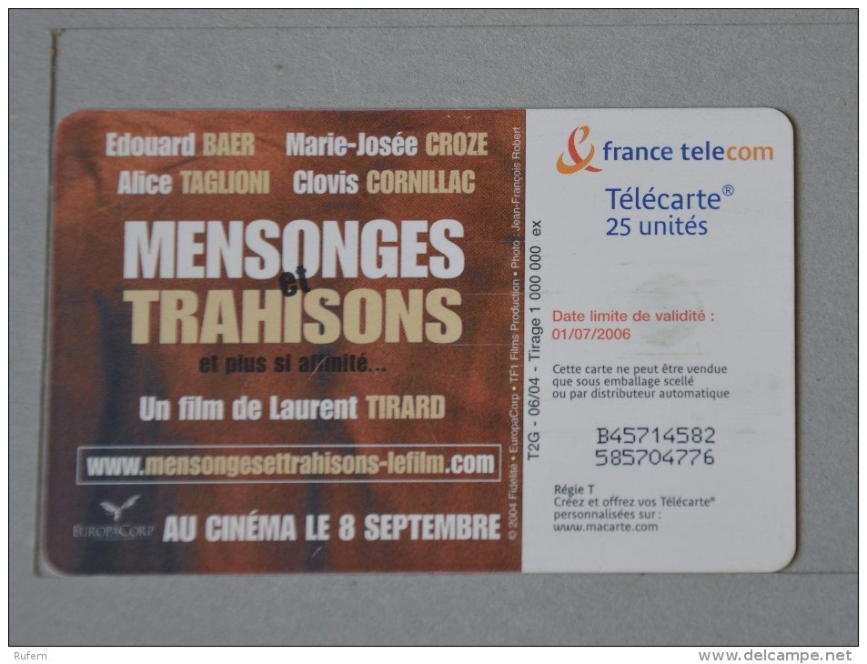 TÉLÉCARTE - 2 SCAN  -   25  UNITÉS  (Nº13012) - Phonecards: Internal Use