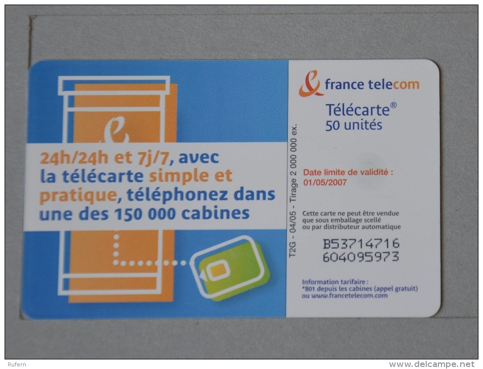 TÉLÉCARTE - 2 SCAN  -   50  UNITÉS  (Nº13023) - Phonecards: Internal Use