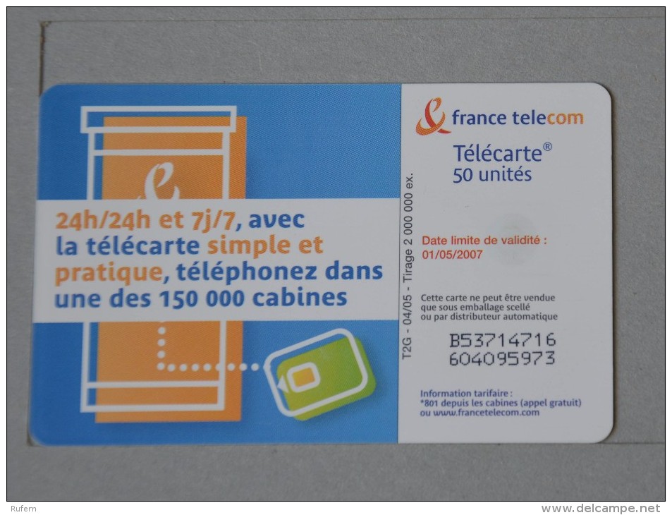 TÉLÉCARTE - 2 SCAN  -   50  UNITÉS  (Nº13023) - Internas