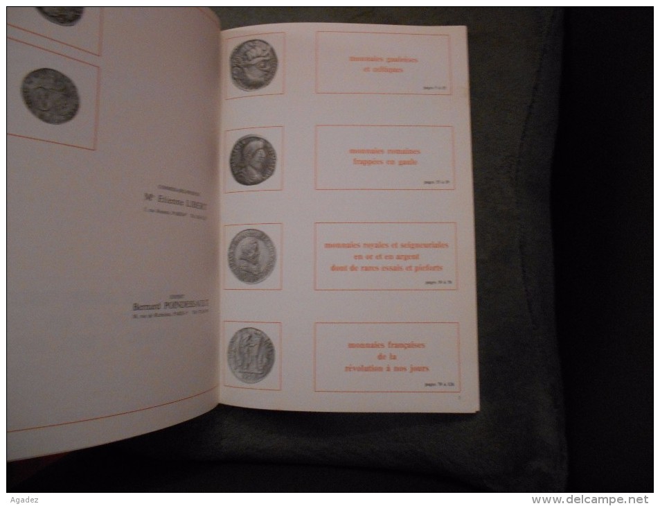 Ancienc Catalogue De Vente Monnaies Anciennes Françaises Paris 1973 - Livres & Logiciels