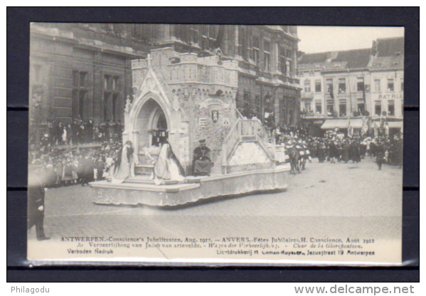 9 Cartes Postales Des Fêtes Jubilaires D’Anvers (Antwerpen), H; Conscience Pas Circulé - Antwerpen