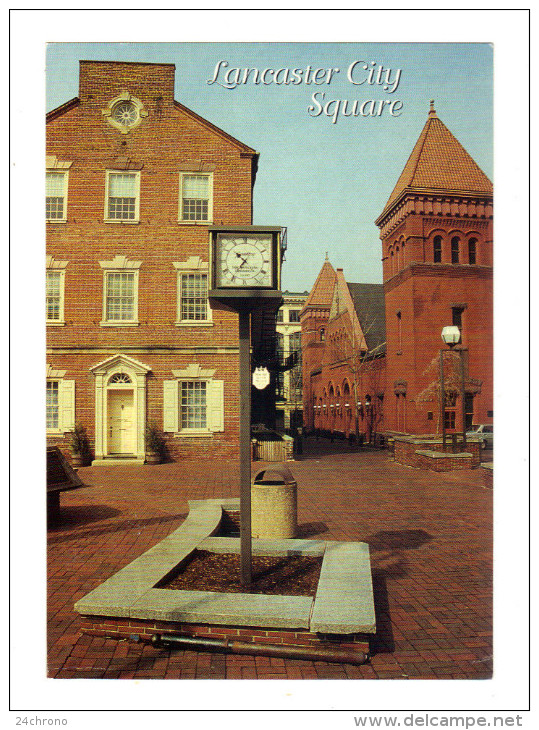 Etats Unis: Lancaster City, Old City Hall And The Lancaster Central Market, Horloge (15-3844) - Lancaster