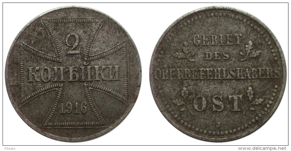 2 Kopeks 1916 J (German Empire - Military Coinage WWI) Iron - Altri & Non Classificati