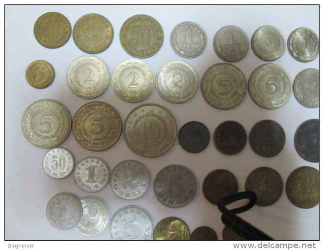 YUGOSLAVIA Large Lot Of 34 Coins FAO 1 2 5 10 20 50 Dinars And Para "2" - Yugoslavia