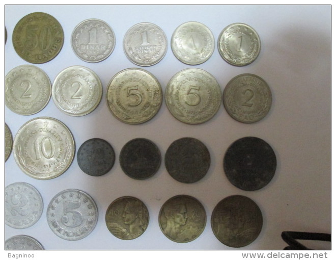 YUGOSLAVIA Large Lot Of 34 Coins FAO 1 2 5 10 20 50 Dinars And Para "2" - Yugoslavia