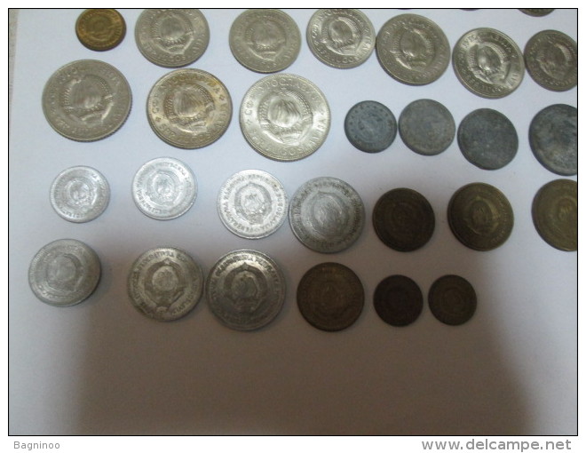 YUGOSLAVIA Large lot of 34 coins FAO 1 2 5 10 20 50 dinars and para "2"